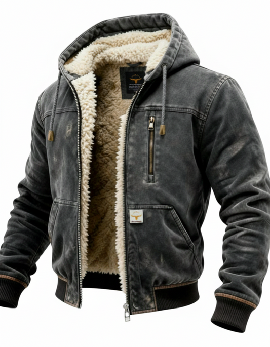 Aurielle Luxe Digital-Print Hooded Jacket