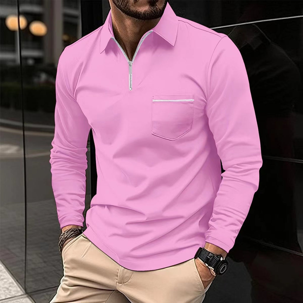 Harrison Luxe Long-Sleeve Polo
