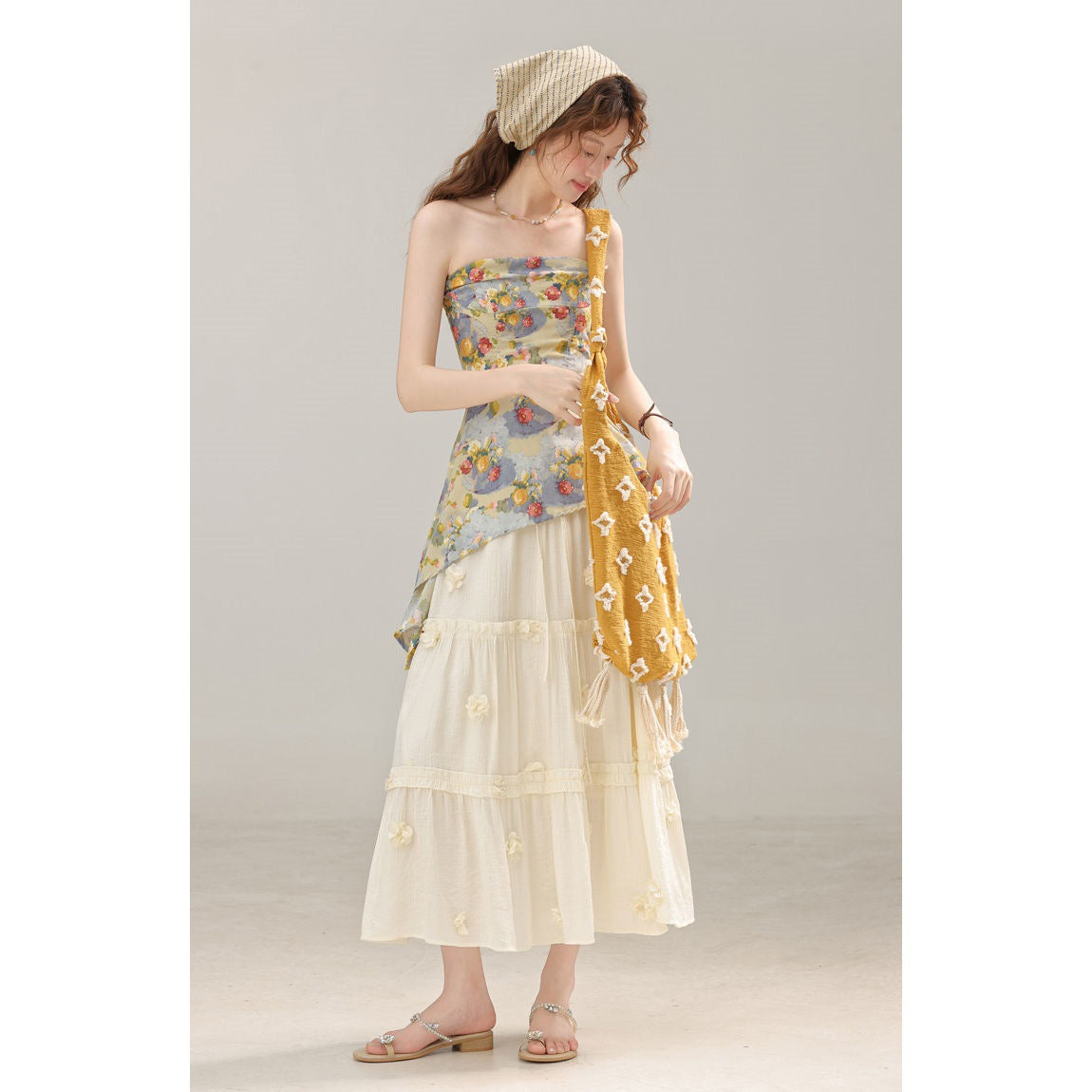 Élise Jardin Sculpted Tube Top