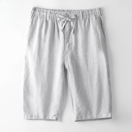 Men’s Linen Casual Beach Shorts