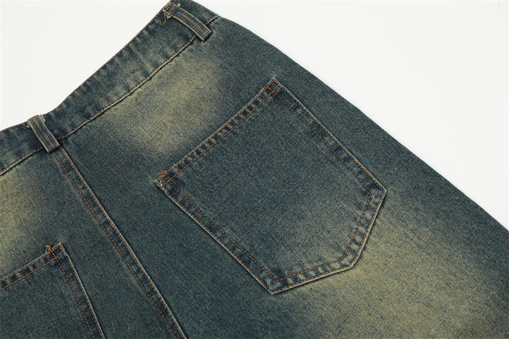 Men’s Wide Leg Loose Casual Jeans
