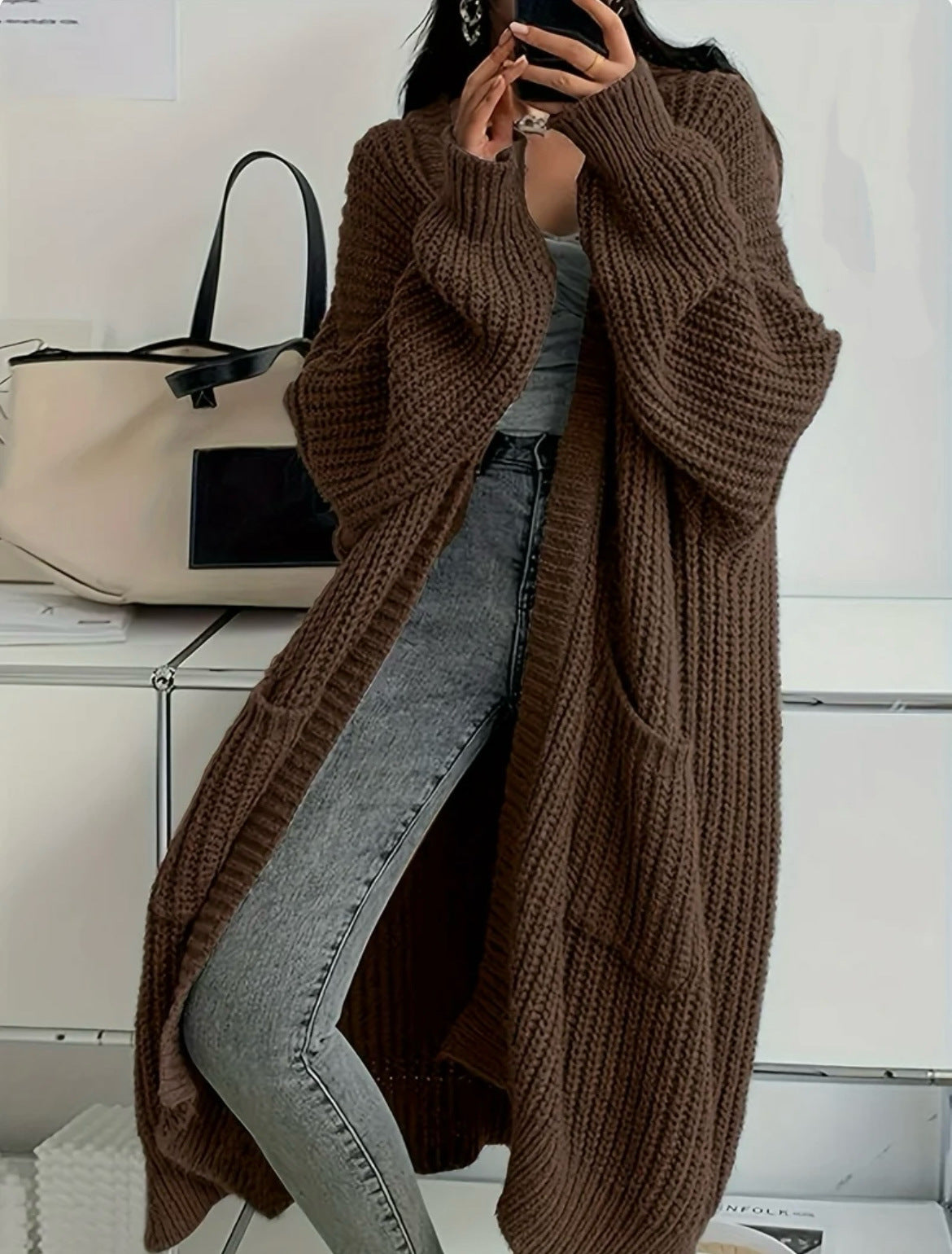 Liora Luxe Chunky Knit Cardigan