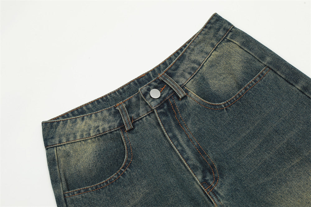 Men’s Wide Leg Loose Casual Jeans