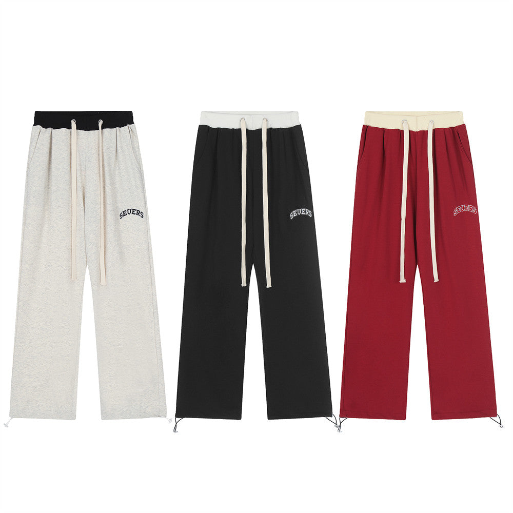 Men’s Trendy Baggy Straight Drawstring Sweatpants
