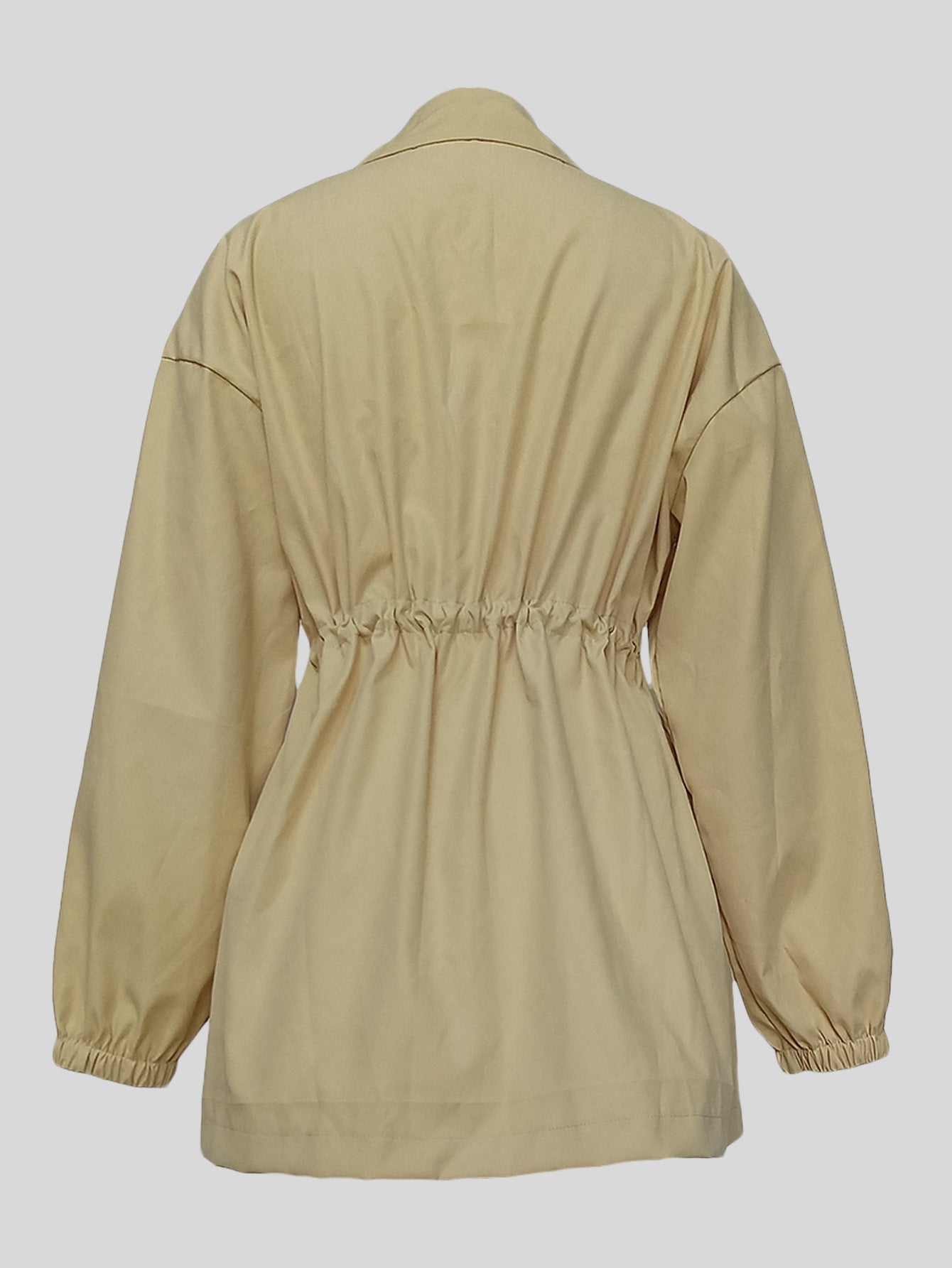 Emilia Luxe Drawstring Trench