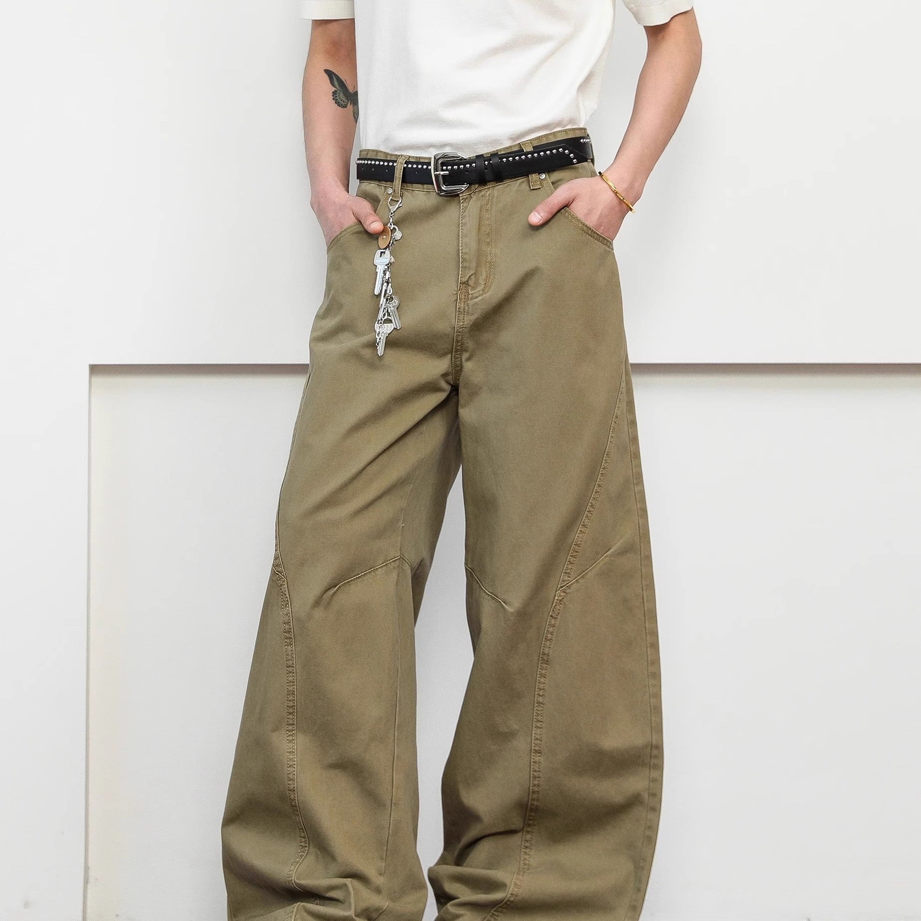 Alder Scimitar Wide-Leg Trouser