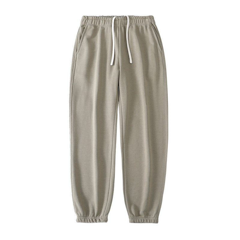 Loose Straight-leg Ankle-cuff Track Pants