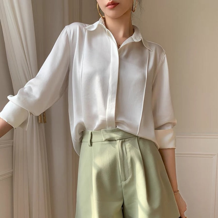 Aurélia Satin Blouse