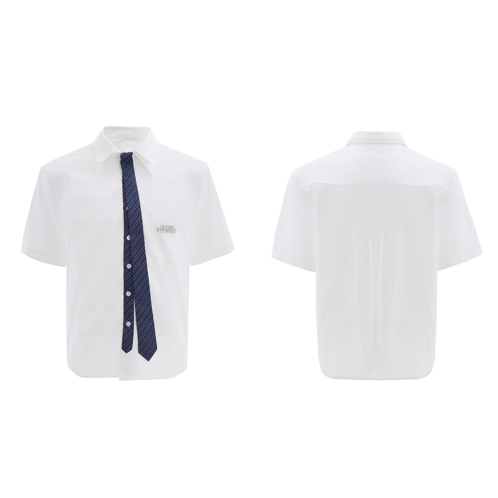 Heritage Tie-Detail Cotton Shirt