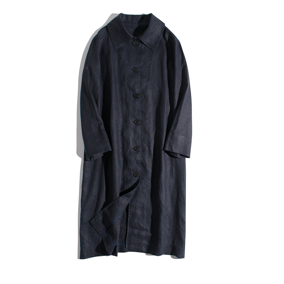 Elara Linen Luxe Trench