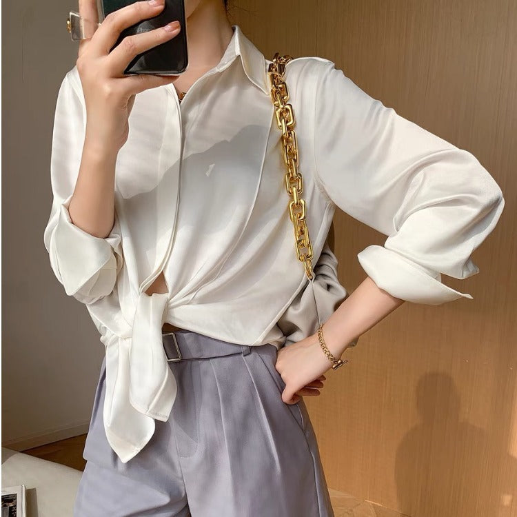 Aurélia Satin Blouse
