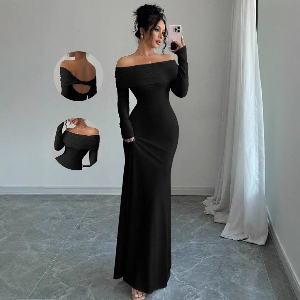 Valentina Luxe Off-Shoulder Sheath Dress