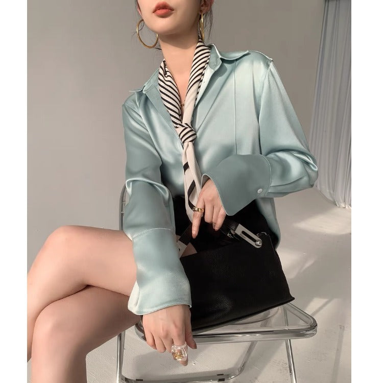 Aurélia Satin Blouse