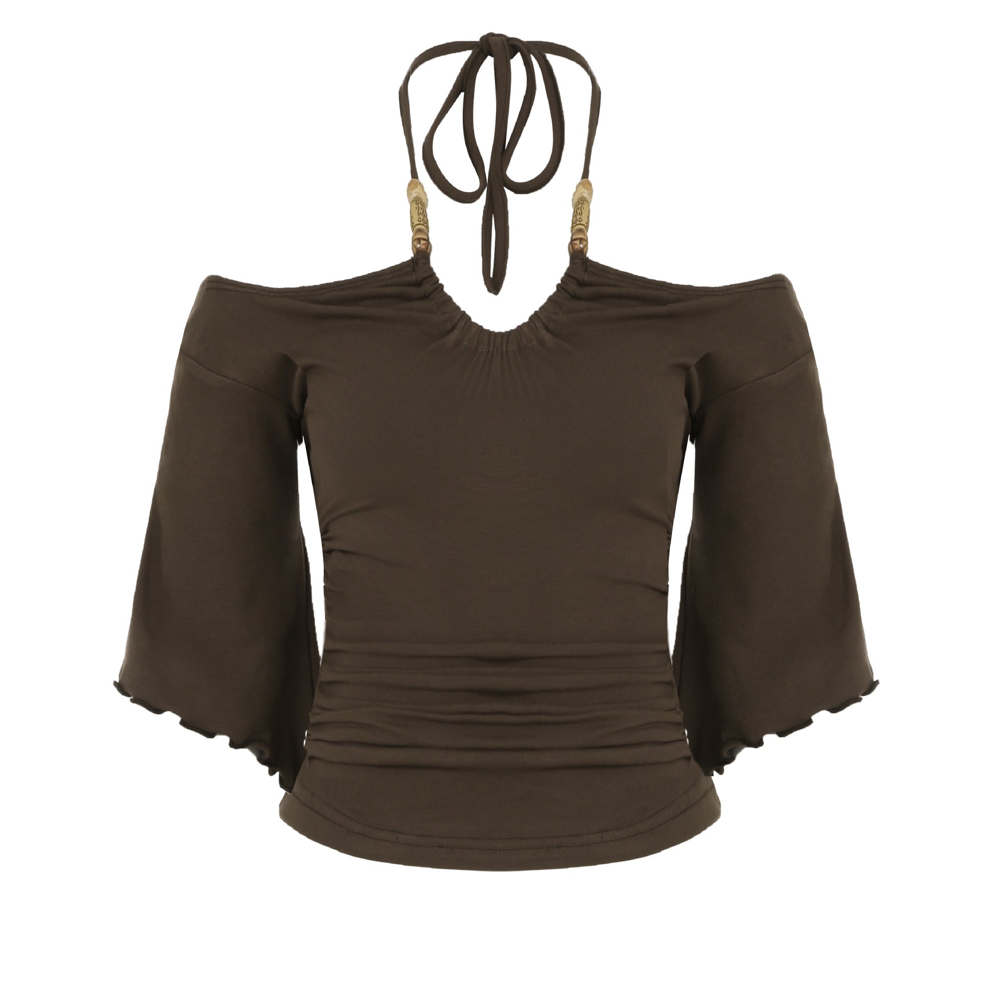 Sienna Muse Beaded Halter Blouse