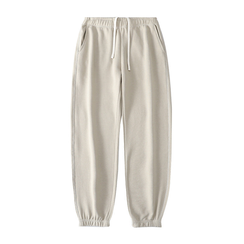 Loose Straight-leg Ankle-cuff Track Pants