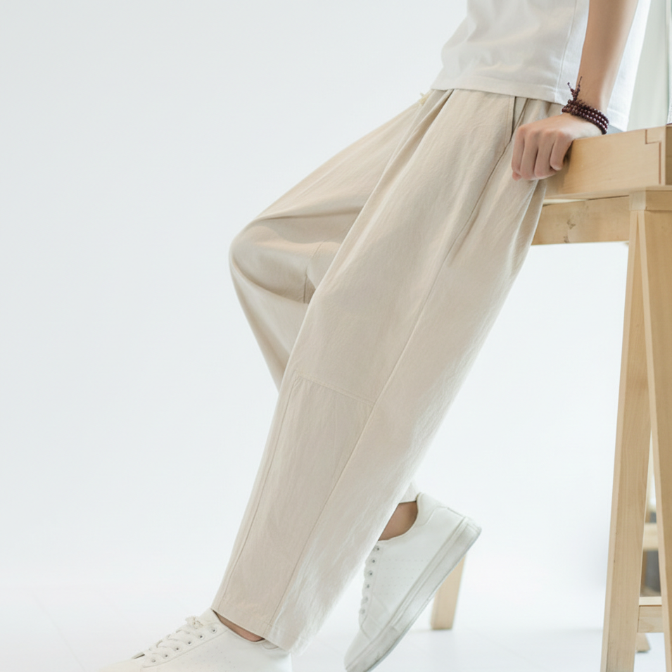 Sorrento Linen-Blend Trousers