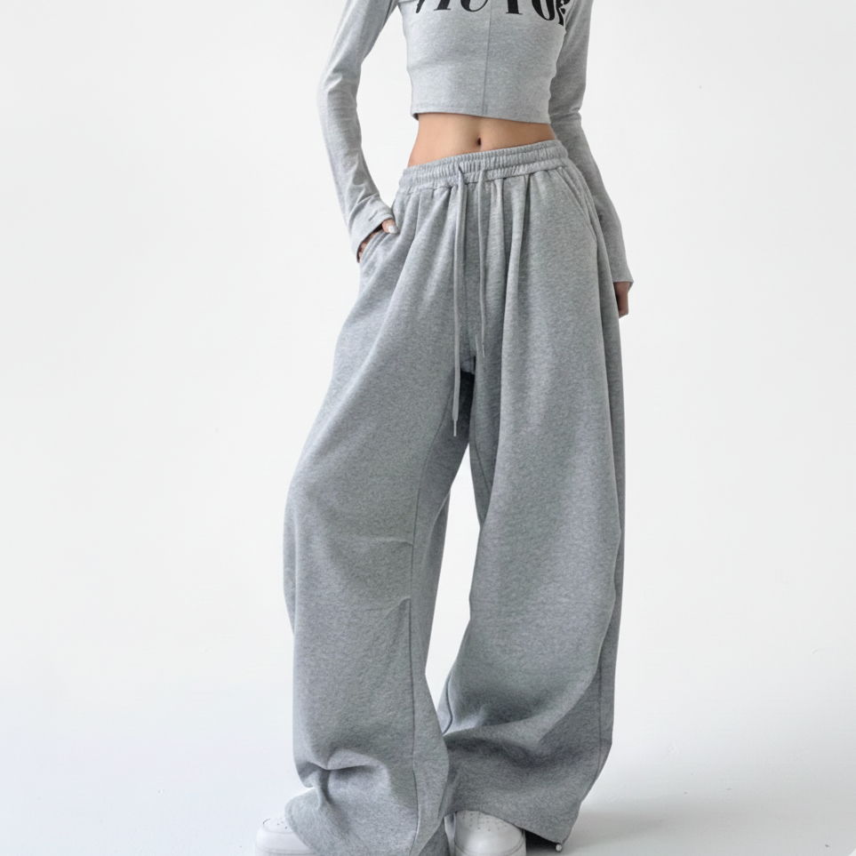 Nova Tie-Waist Wide-Leg Trousers – Street Luxe Edition