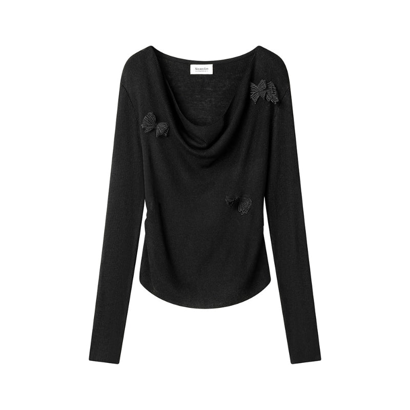 Blush Étoile 3D Butterfly Knit