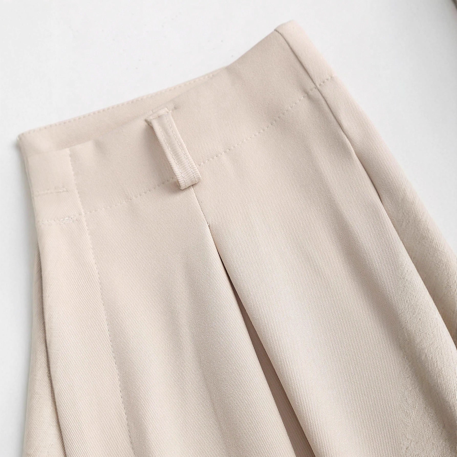 Akira High-Waist Draped Trousers