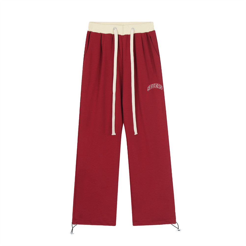 Men’s Trendy Baggy Straight Drawstring Sweatpants
