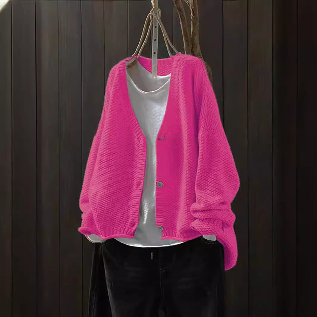 Elara V-Neck Knit Cardigan