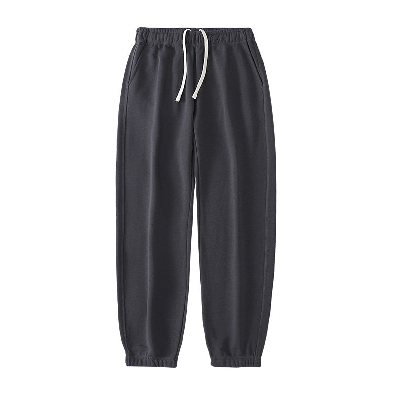Loose Straight-leg Ankle-cuff Track Pants