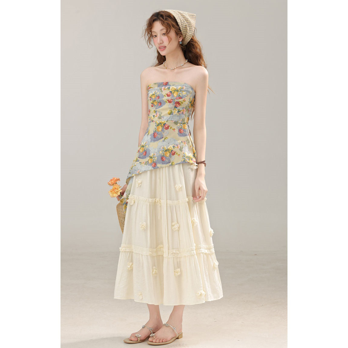 Élise Jardin Sculpted Tube Top