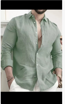 Sorrento Luxe Linen Button-Up Shirt