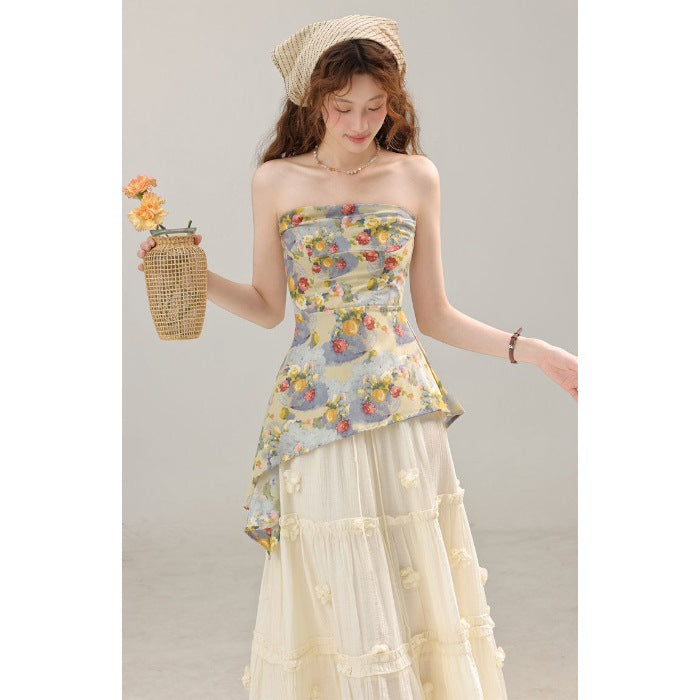 Élise Jardin Sculpted Tube Top