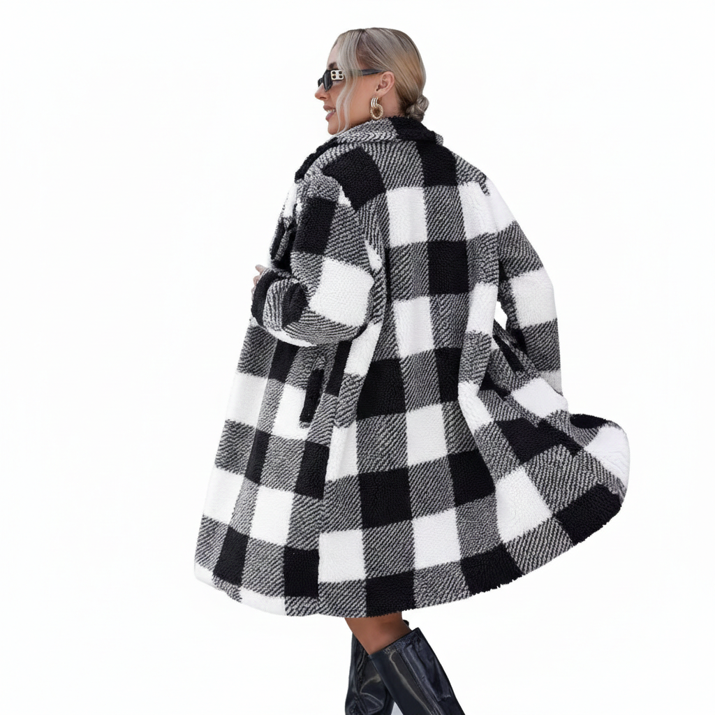 Arden Luxe Plaid Overcoat