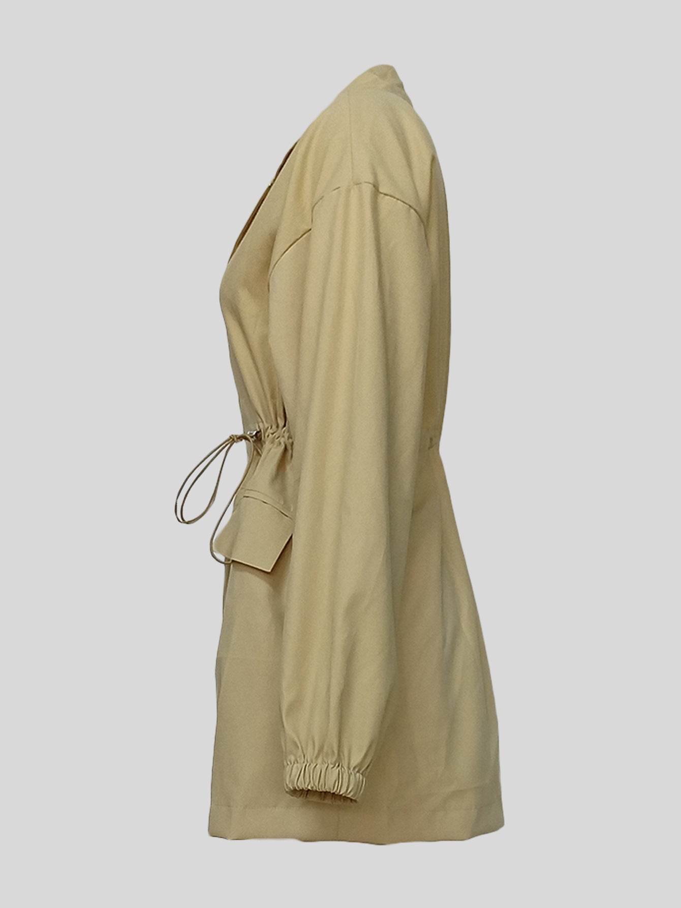 Emilia Luxe Drawstring Trench