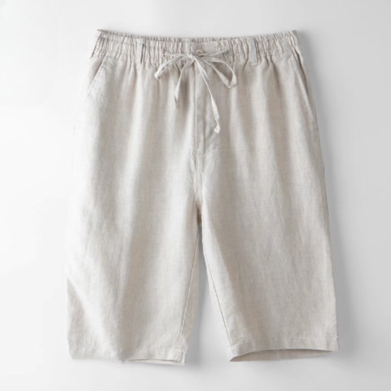 Men’s Linen Casual Beach Shorts