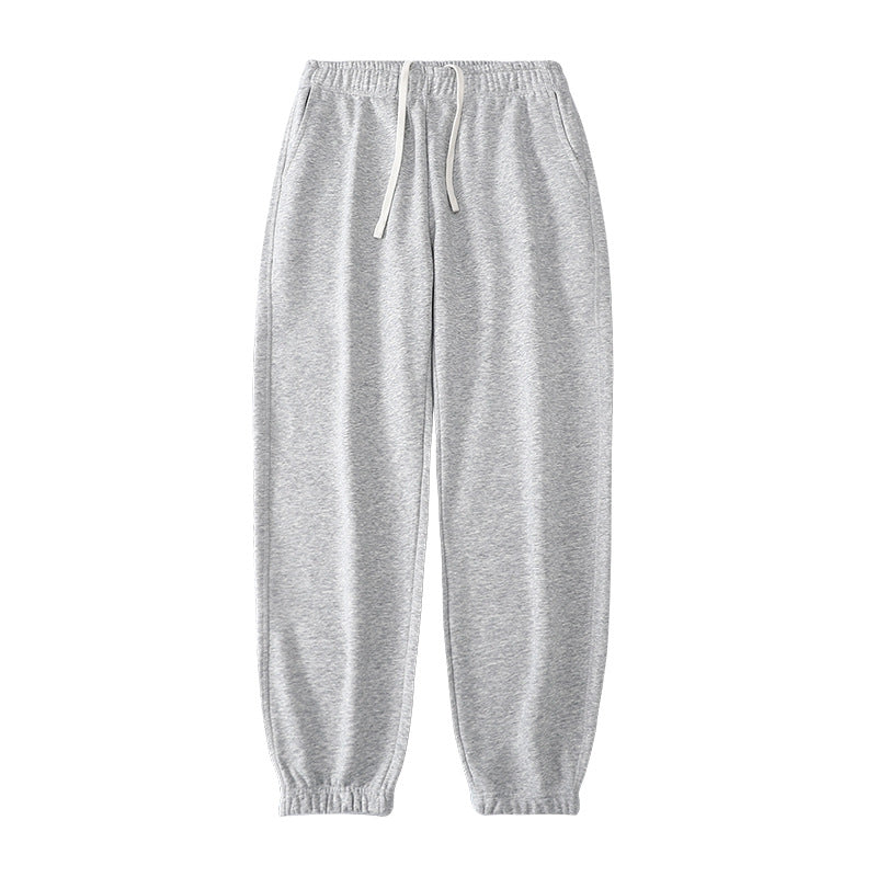 Loose Straight-leg Ankle-cuff Track Pants