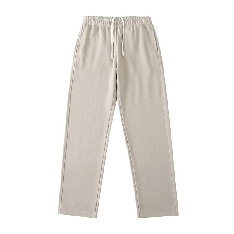 Loose Straight-leg Ankle-cuff Track Pants