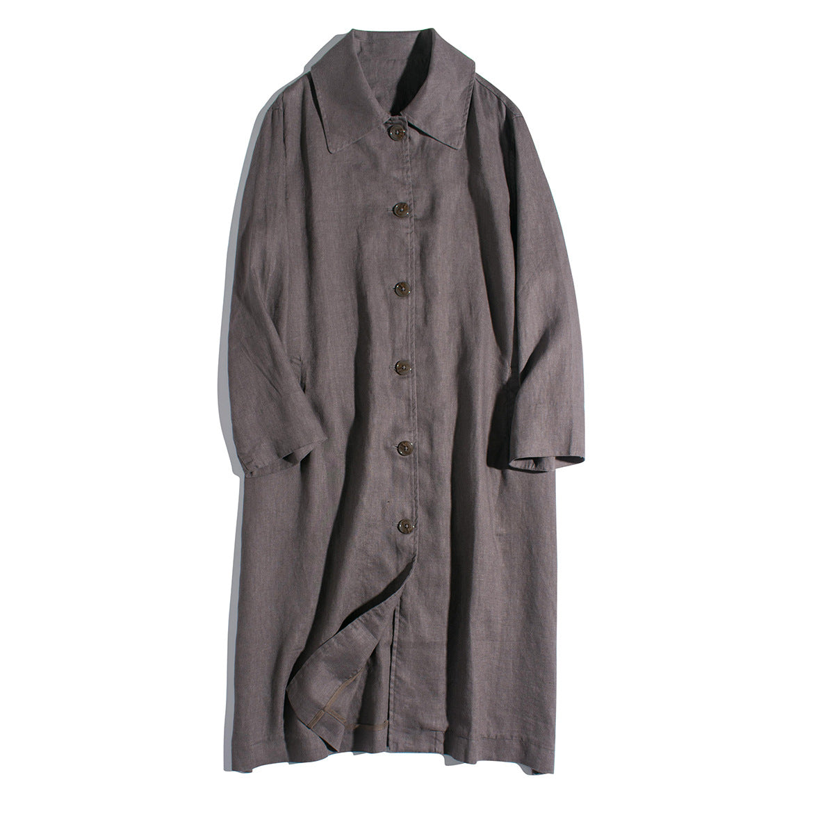 Elara Linen Luxe Trench