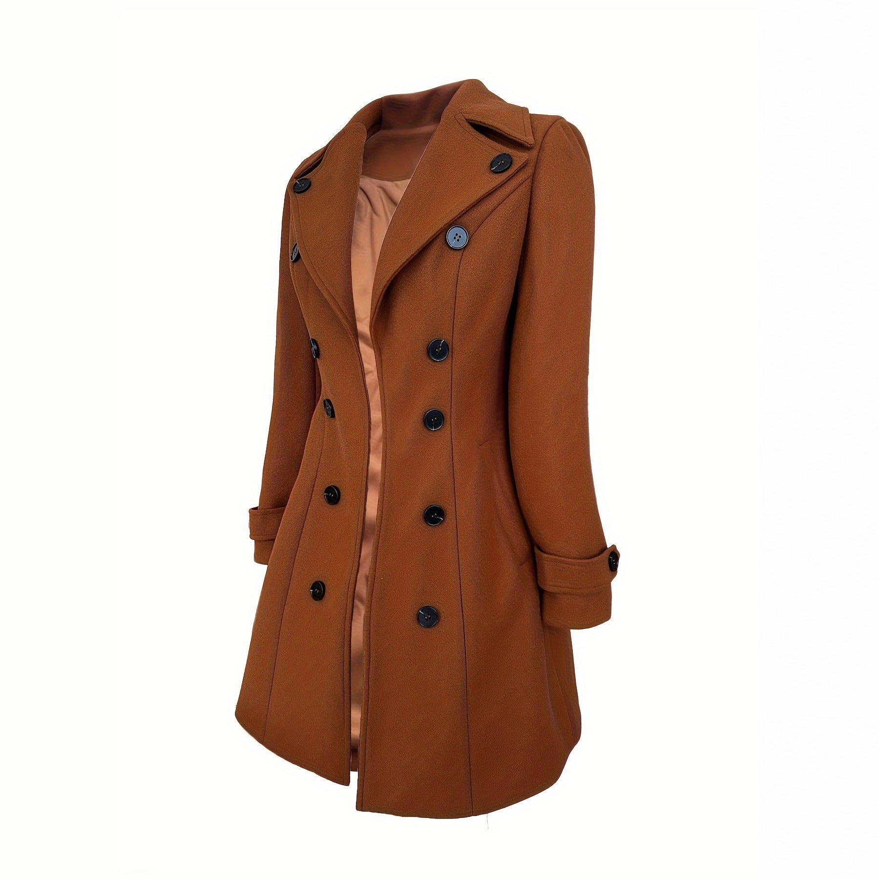 Celeste Luxe Double-Breasted Wool Coat