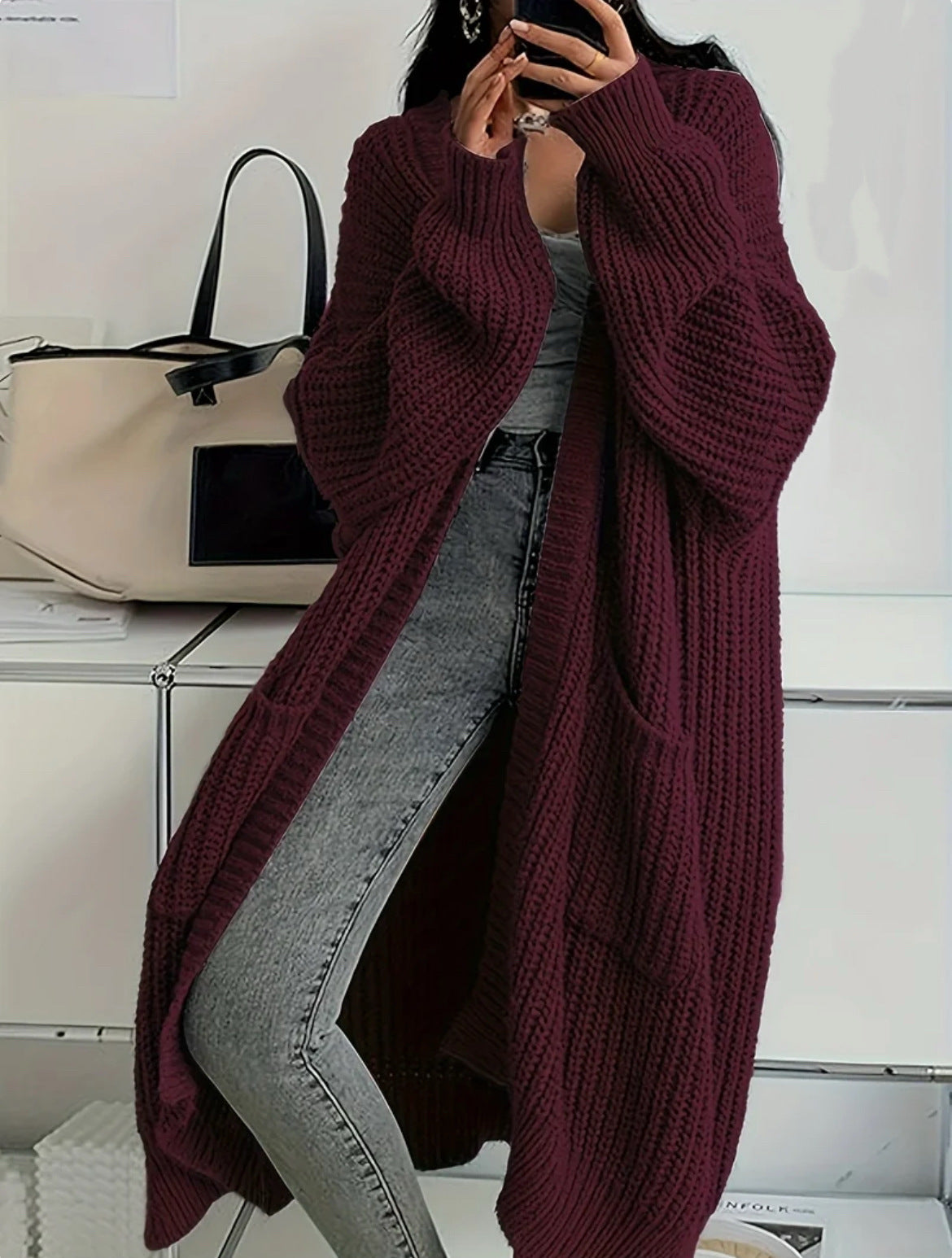Liora Luxe Chunky Knit Cardigan