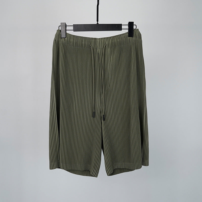 Men’s Pleated Loose-Fit Casual Short