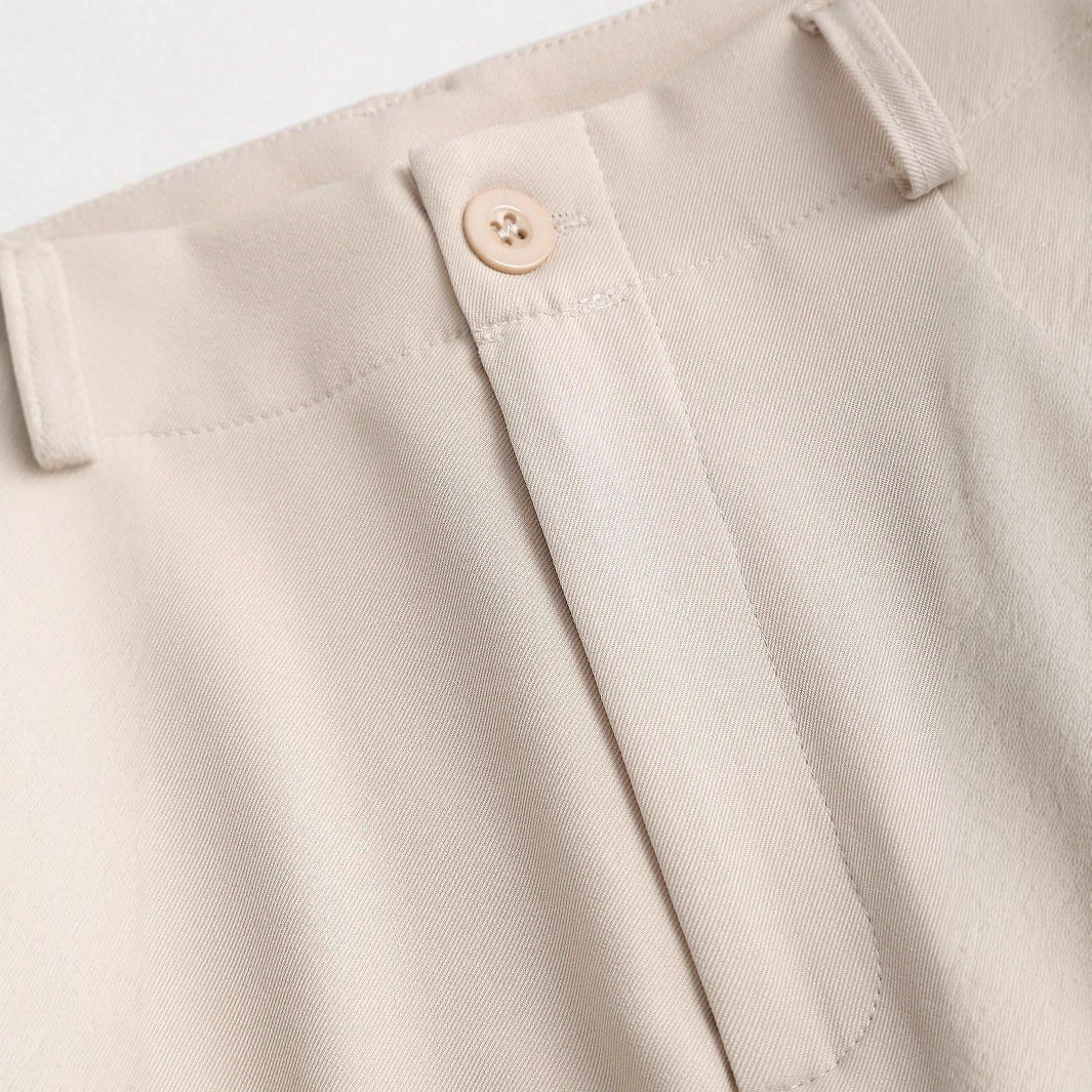 Akira High-Waist Draped Trousers