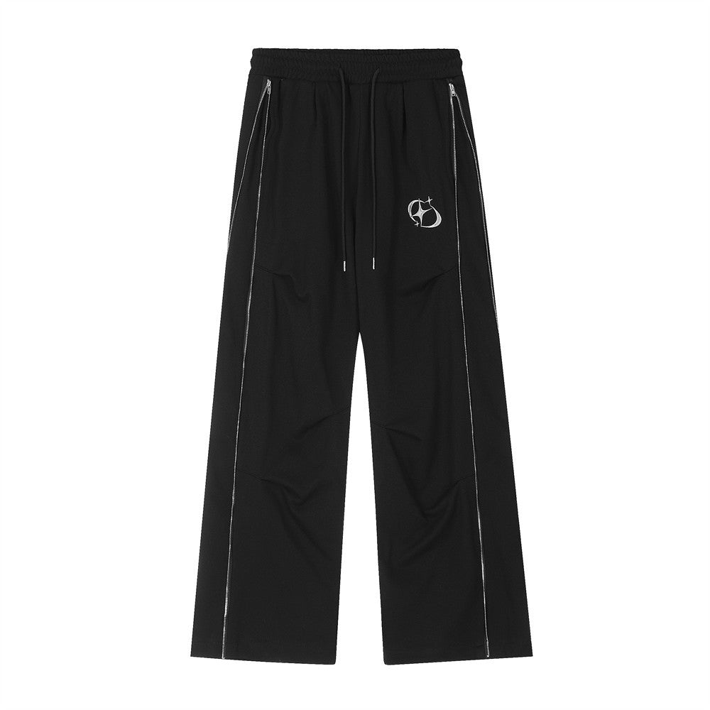 Men’s Trendy Wide-Leg Straight Casual Pants